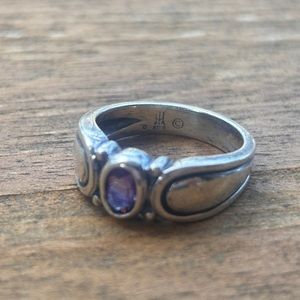 *RETIRED* James Avery amethyst ring, sz 7